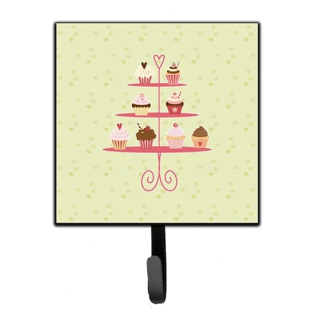 Carolines Treasures Cupcakes 3 Tier Stand on Green Leash or Key Holder BB7304SH4
